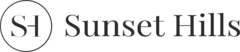 sunset hills logo name black